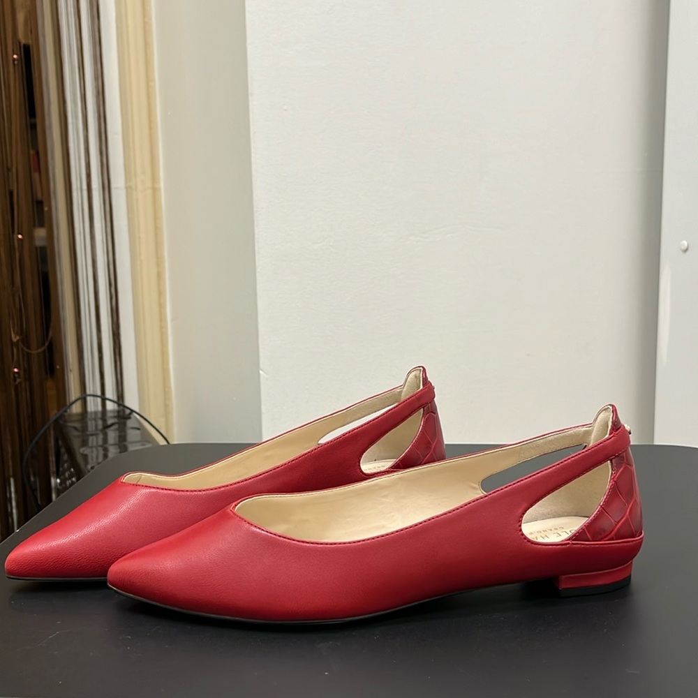 Red Pointed Flats